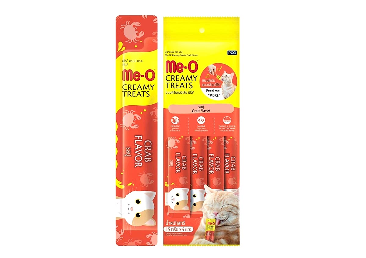  - 4-ME-O CREAMY YENGEÇ&TON BAL.KEDİ ÖDÜL 4X15GR 12'Lİ