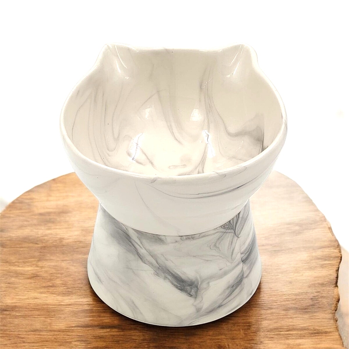  - AYAKLI KEDİ FİGÜR SU KABI SİYAH DESEN