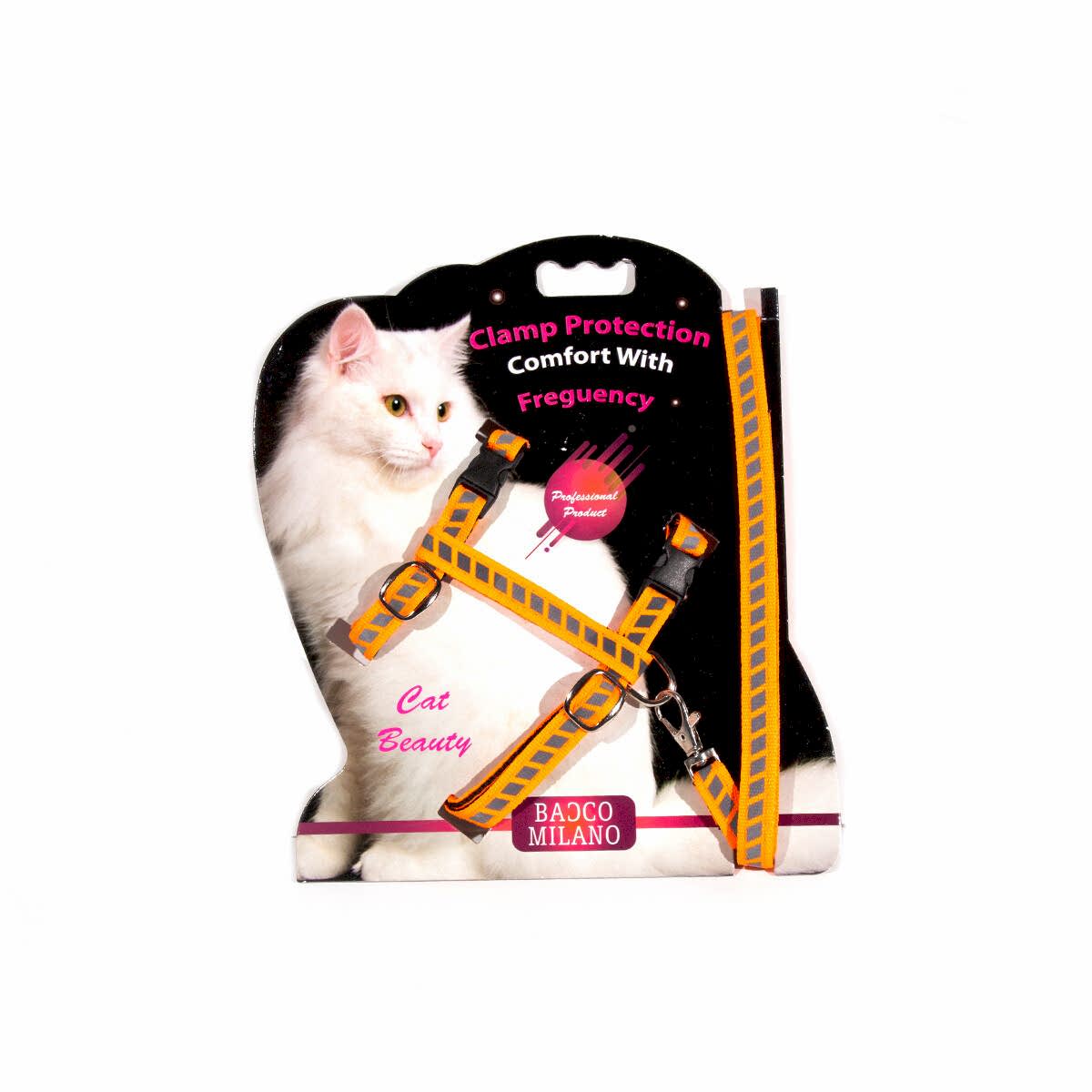 PETPRETTY - BACCO MİLANO KEDİ GÖĞÜS TASMA REFLEKTÖRLÜ