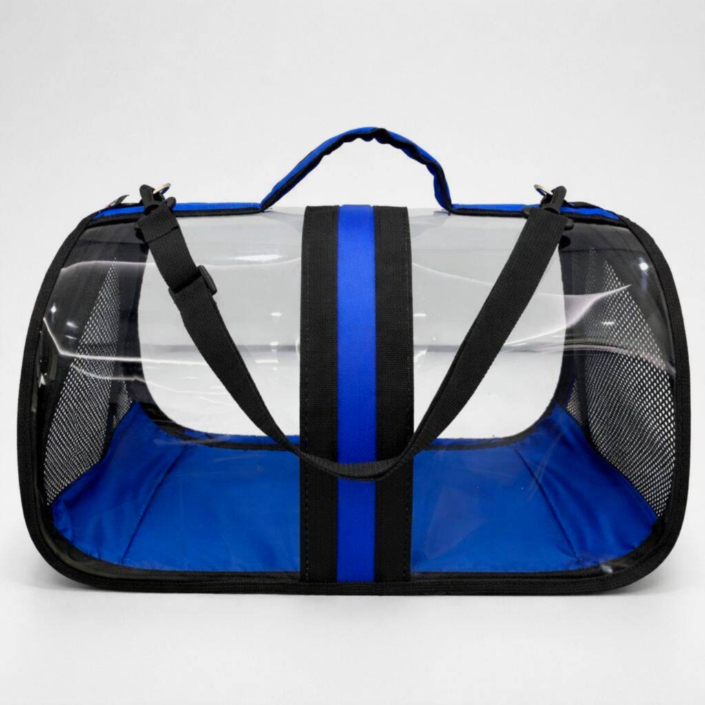 BACCO MİLANO ŞEFFAF ÇANTA MAVİ 44x28x28 cm