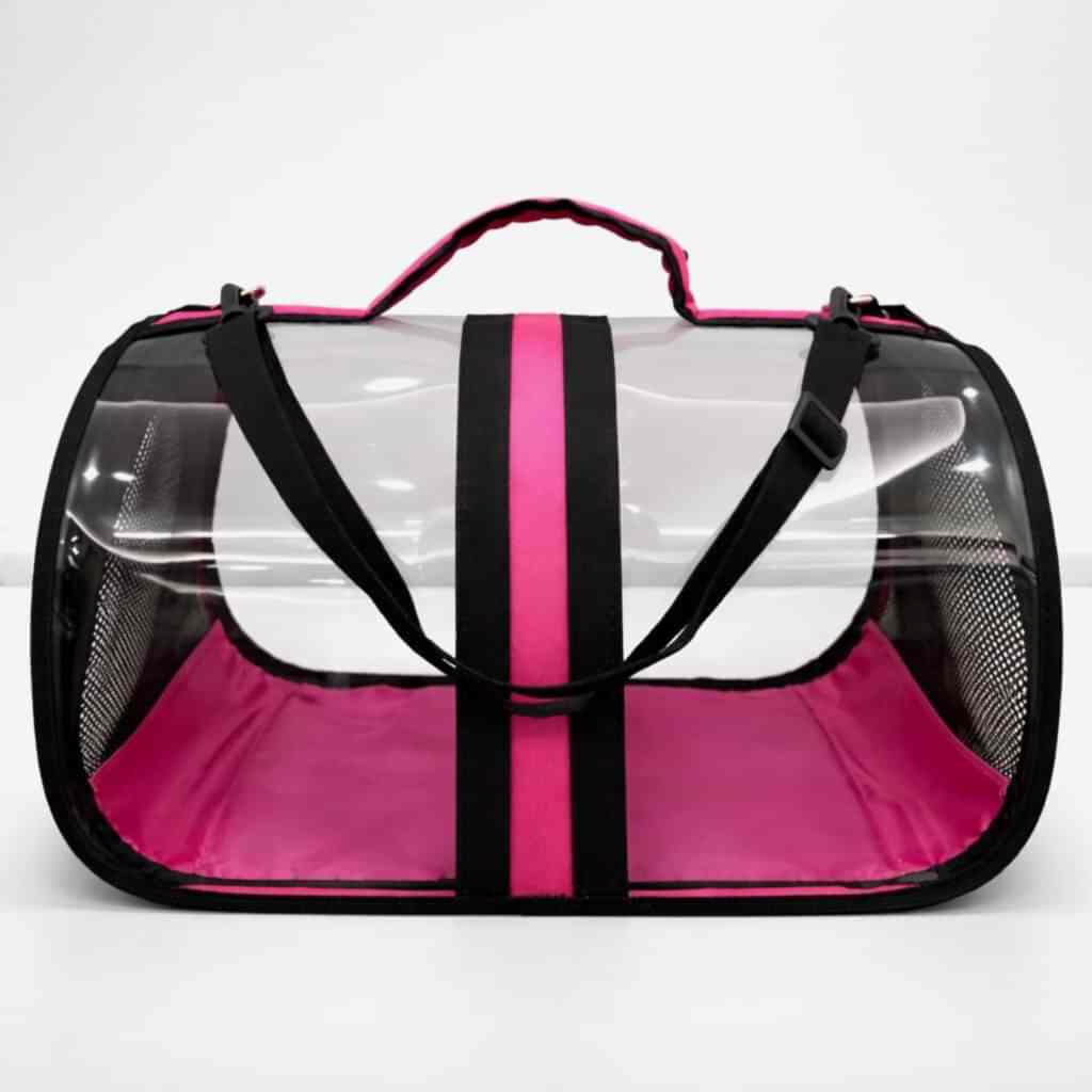 PETPRETTY - BACCO MİLANO ŞEFFAF ÇANTA PEMBE 44x28x28 cm