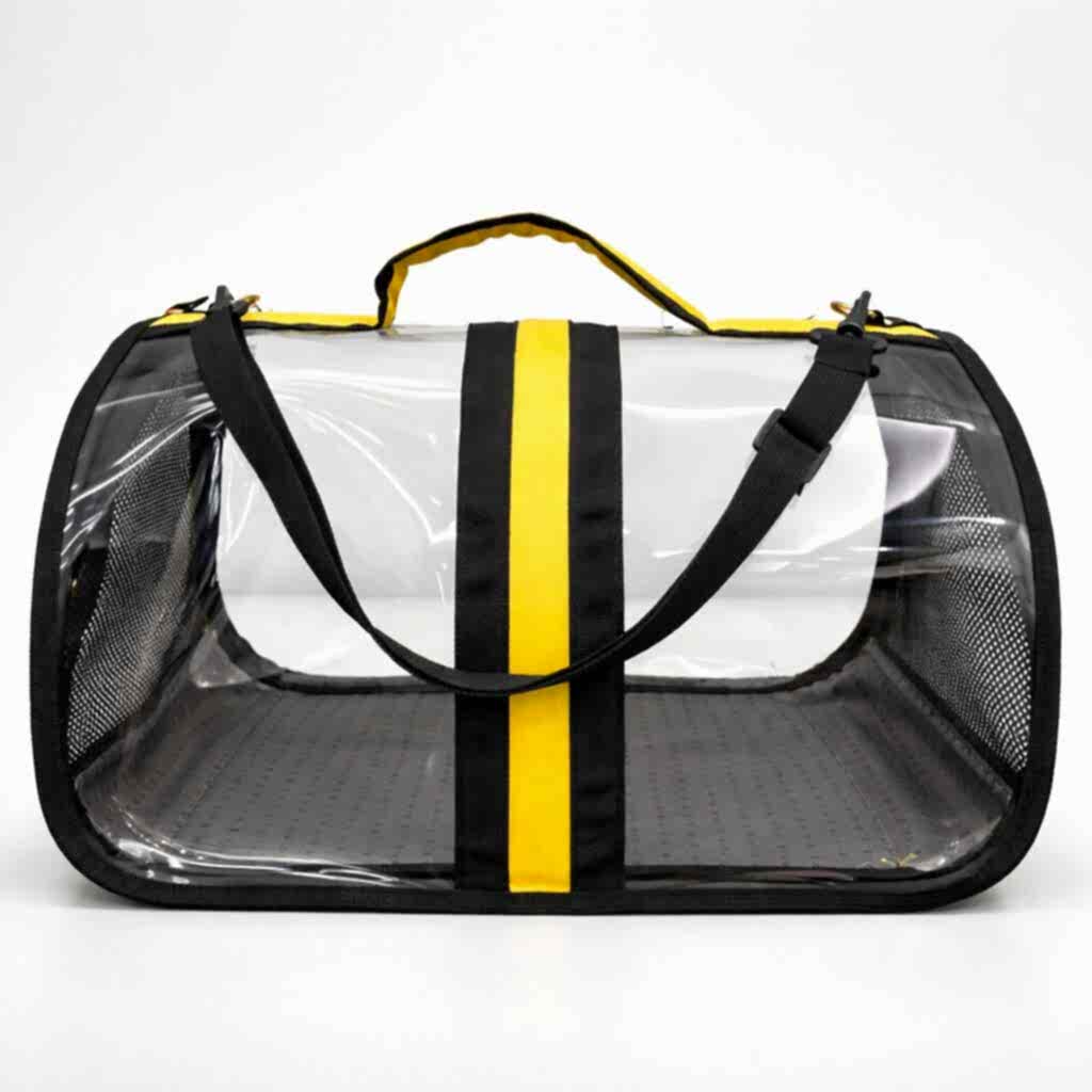 PETPRETTY - BACCO MİLANO ŞEFFAF ÇANTA SARI 44x28x28 cm