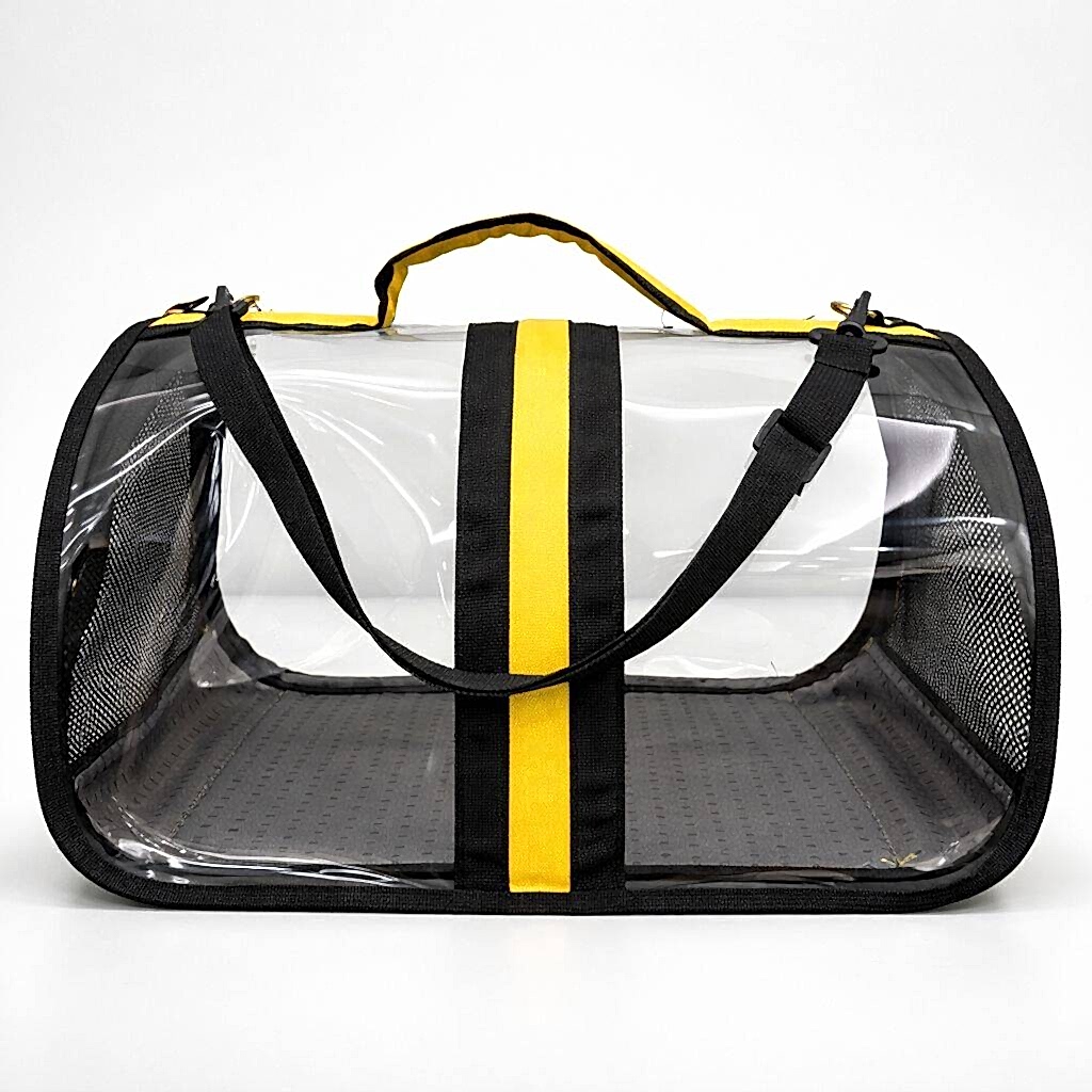 BACCO MİLANO ŞEFFAF ÇANTA SARI 44x28x28 cm