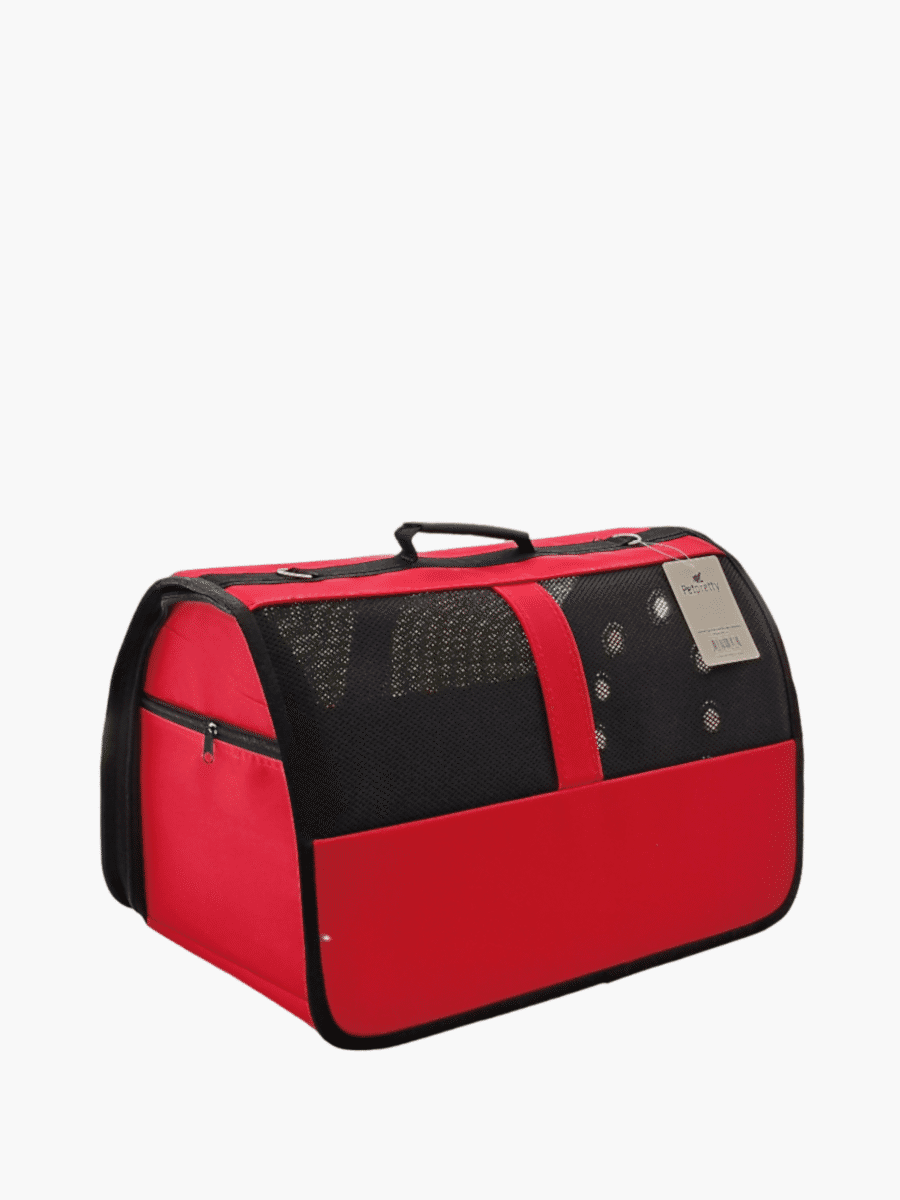 BÜYÜK BOY FİLELİ ÇANTA KIRMIZI 30*30*49 CM