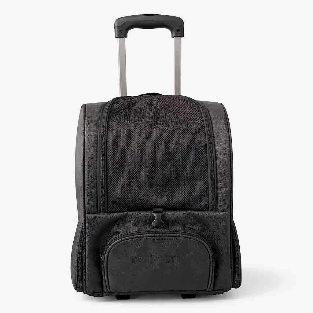 PETPRETTY - ÇEKÇEKLİ SIRT ÇANTASI SİYAH 32X28X46CM