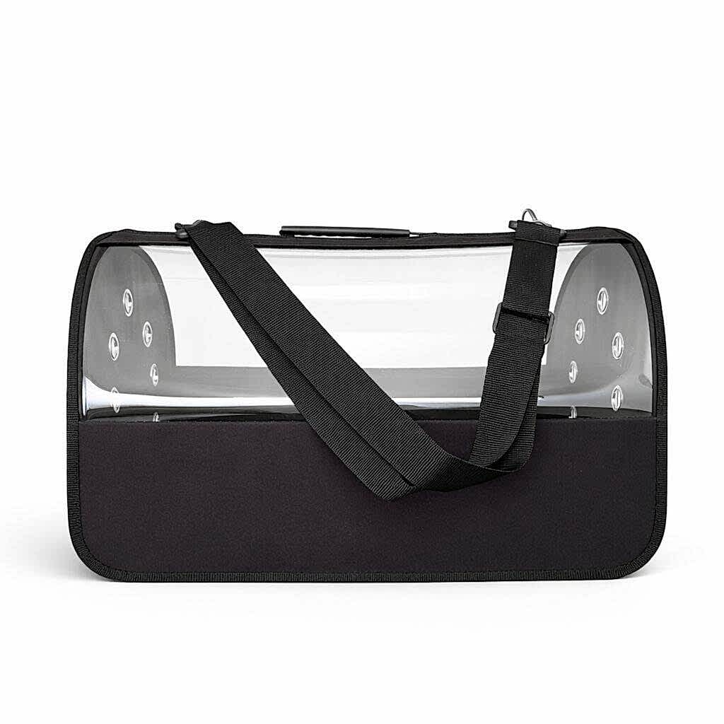 PETPRETTY ŞEFFAF ÇANTA BÜYÜK BOY SİYAH 30x30x49 CM