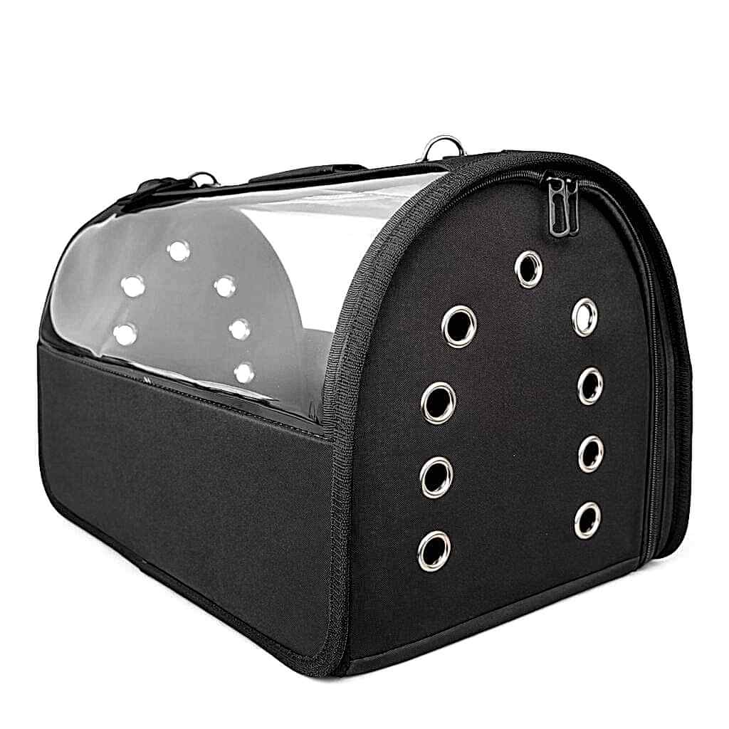 PETPRETTY ŞEFFAF ÇANTA BÜYÜK BOY SİYAH 30x30x49 CM