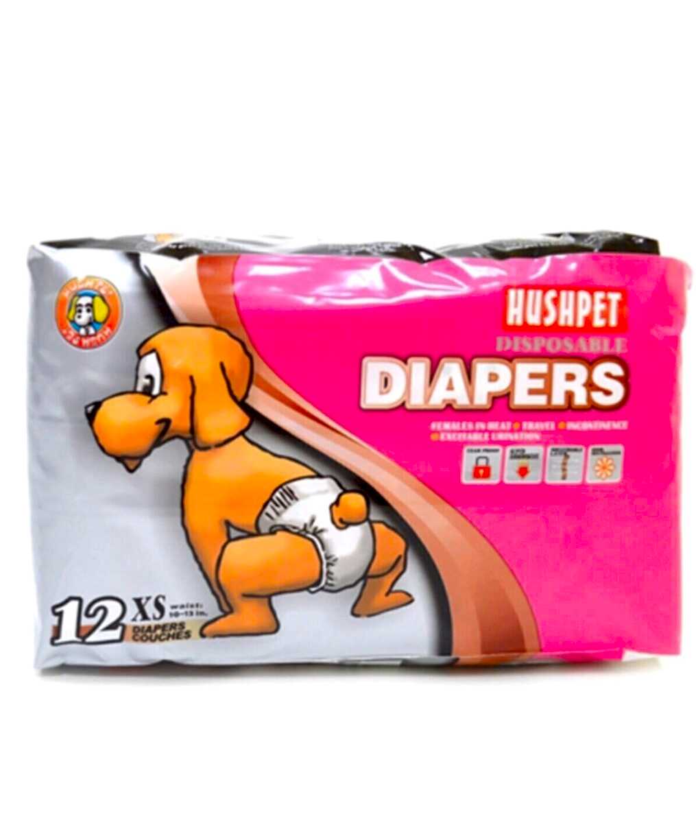 PETPRETTY - HUSHPET KÖPEK ALT TUVALET BEZİ XS 12'Lİ 2-4KG