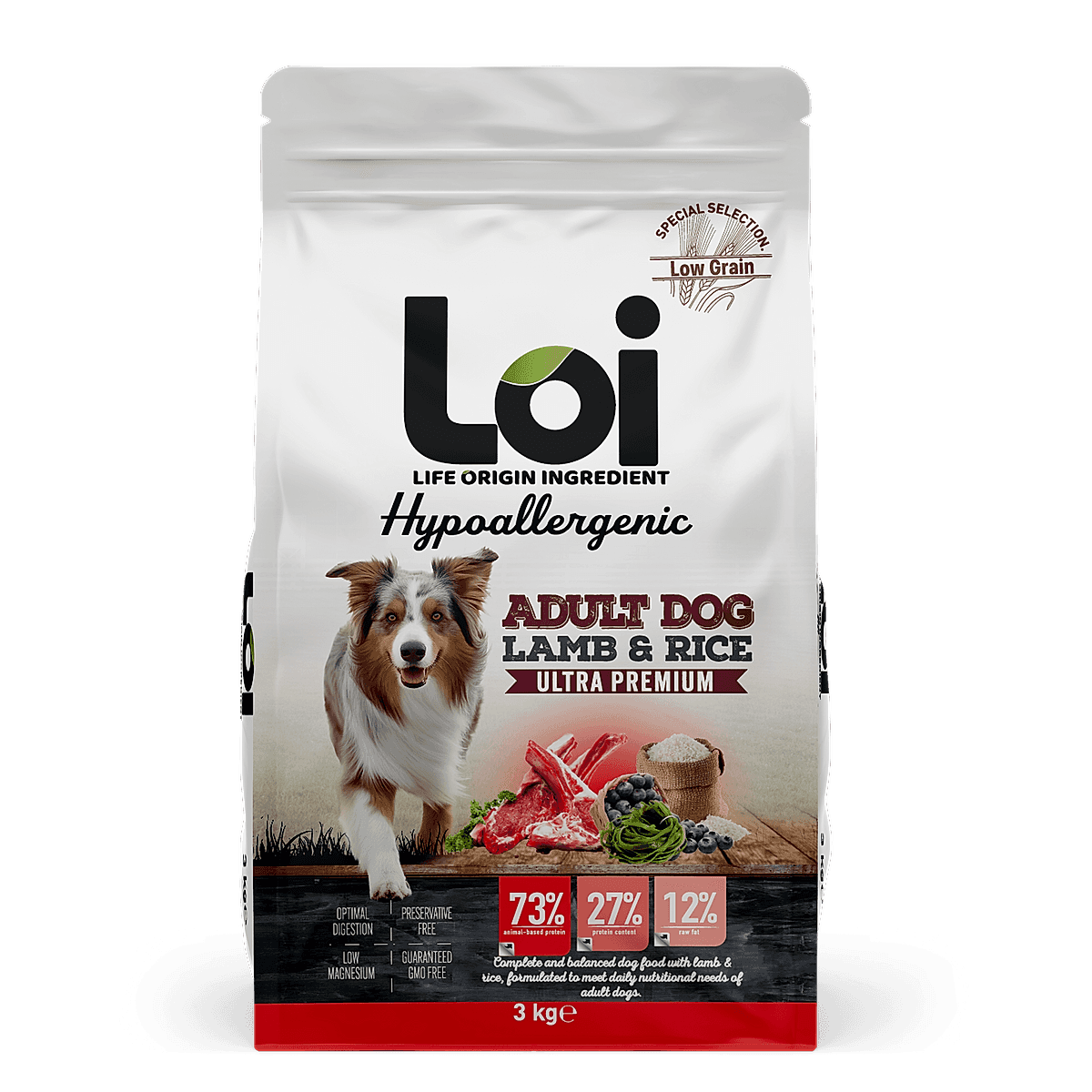  - LOI ADULT KÖPEK KUZU ETLİ 3 KG
