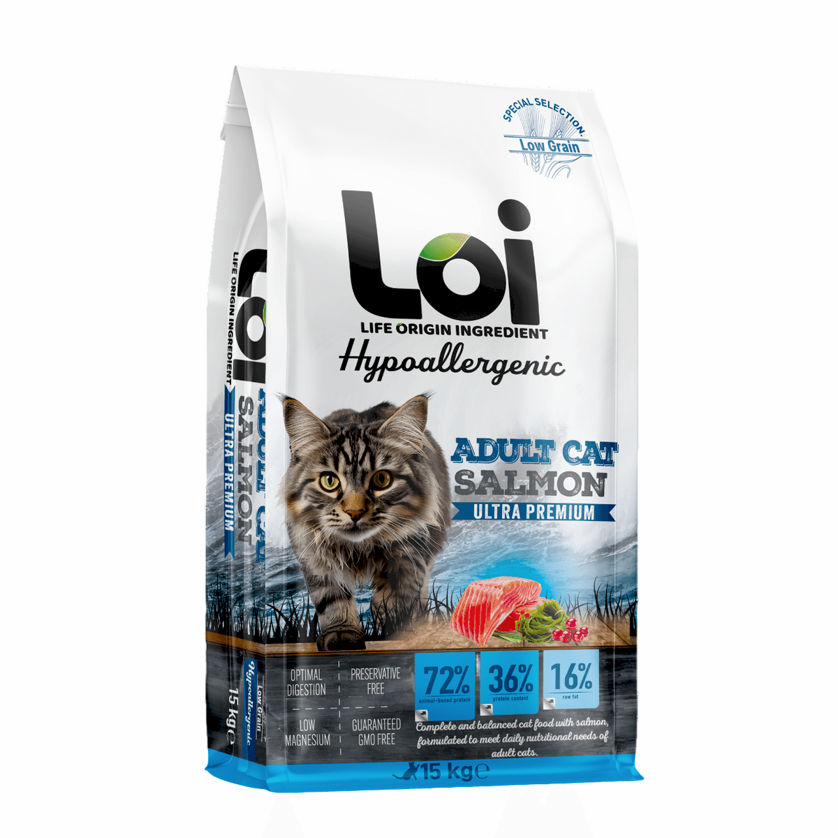  - LOI KEDİ SOMONLU 15 KG 