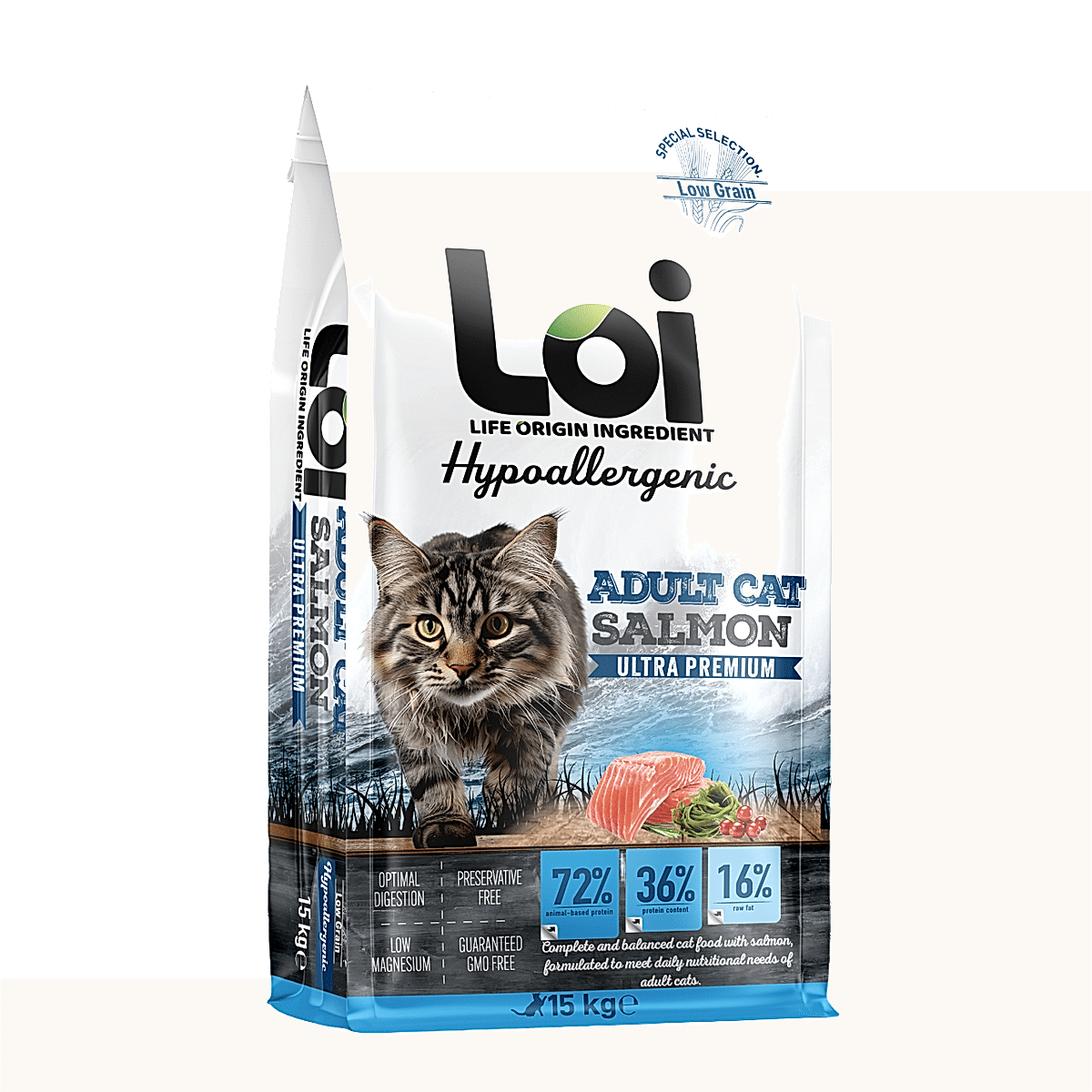 LOI KEDİ SOMONLU 15 KG 