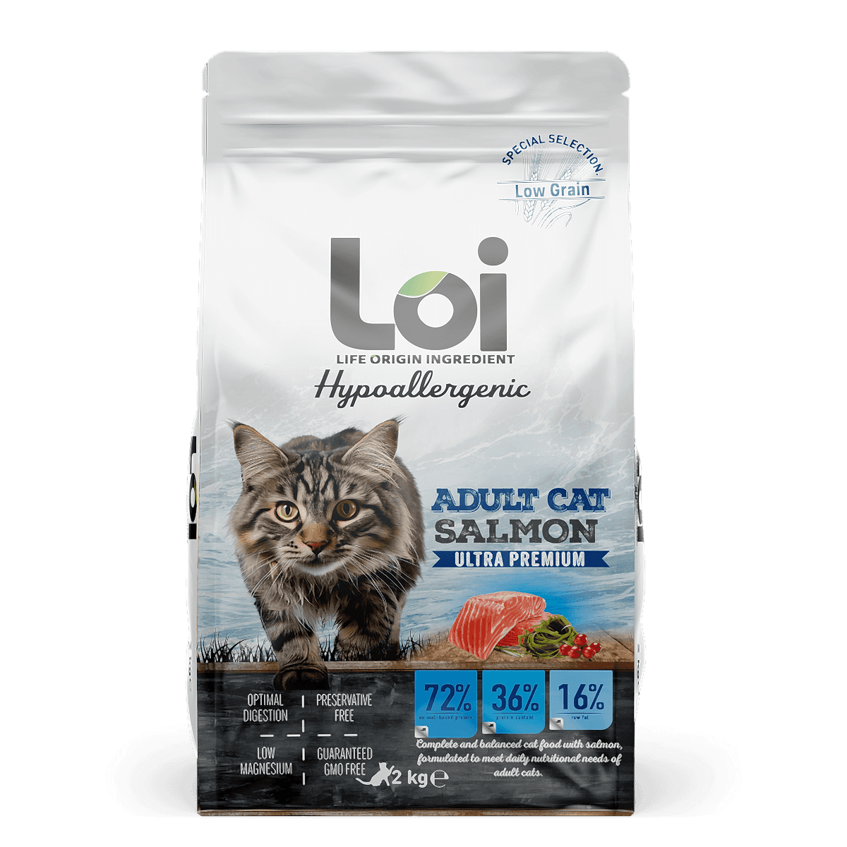 LOI KEDİ SOMONLU 2 KG