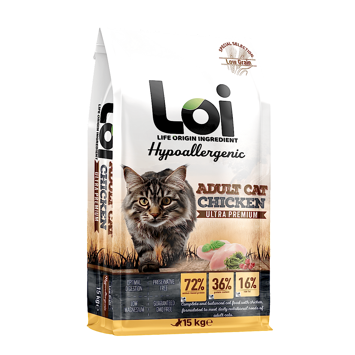  - LOI KEDİ TAVUKLU 15 KG 