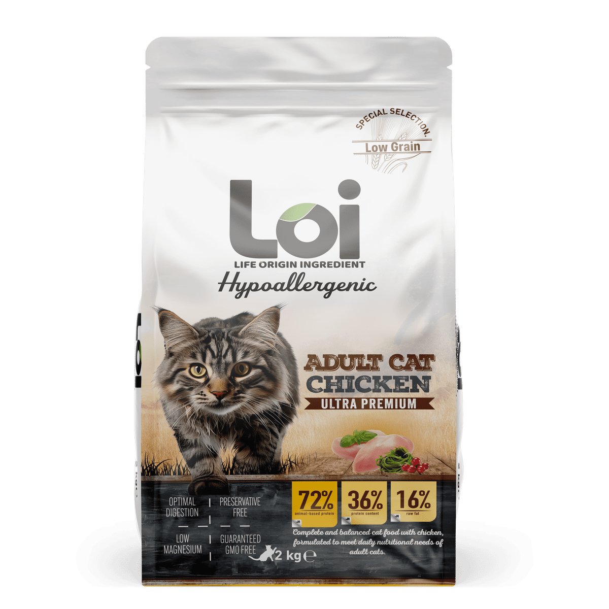  - LOI KEDİ TAVUKLU 2 KG 