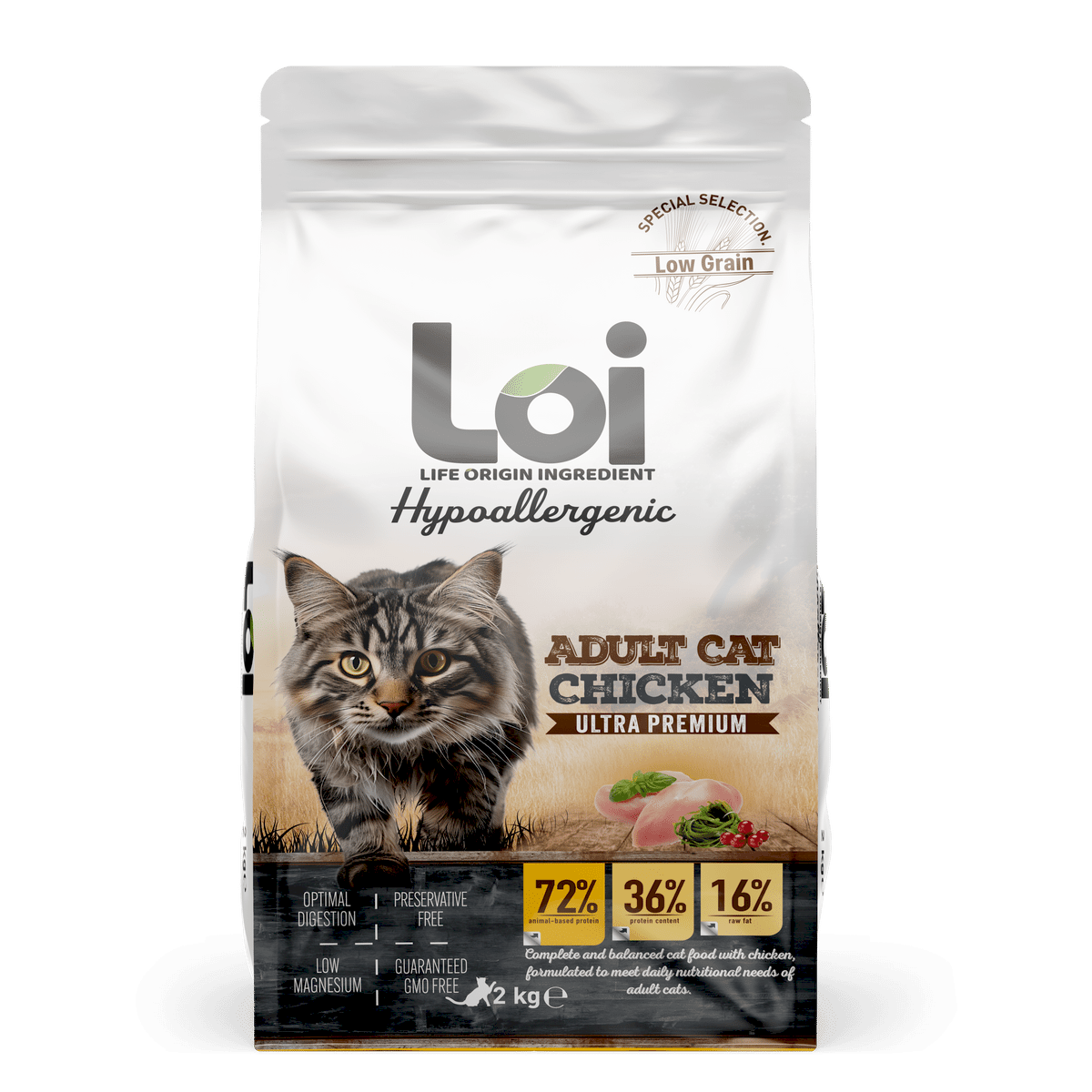 LOI KEDİ TAVUKLU 2 KG 