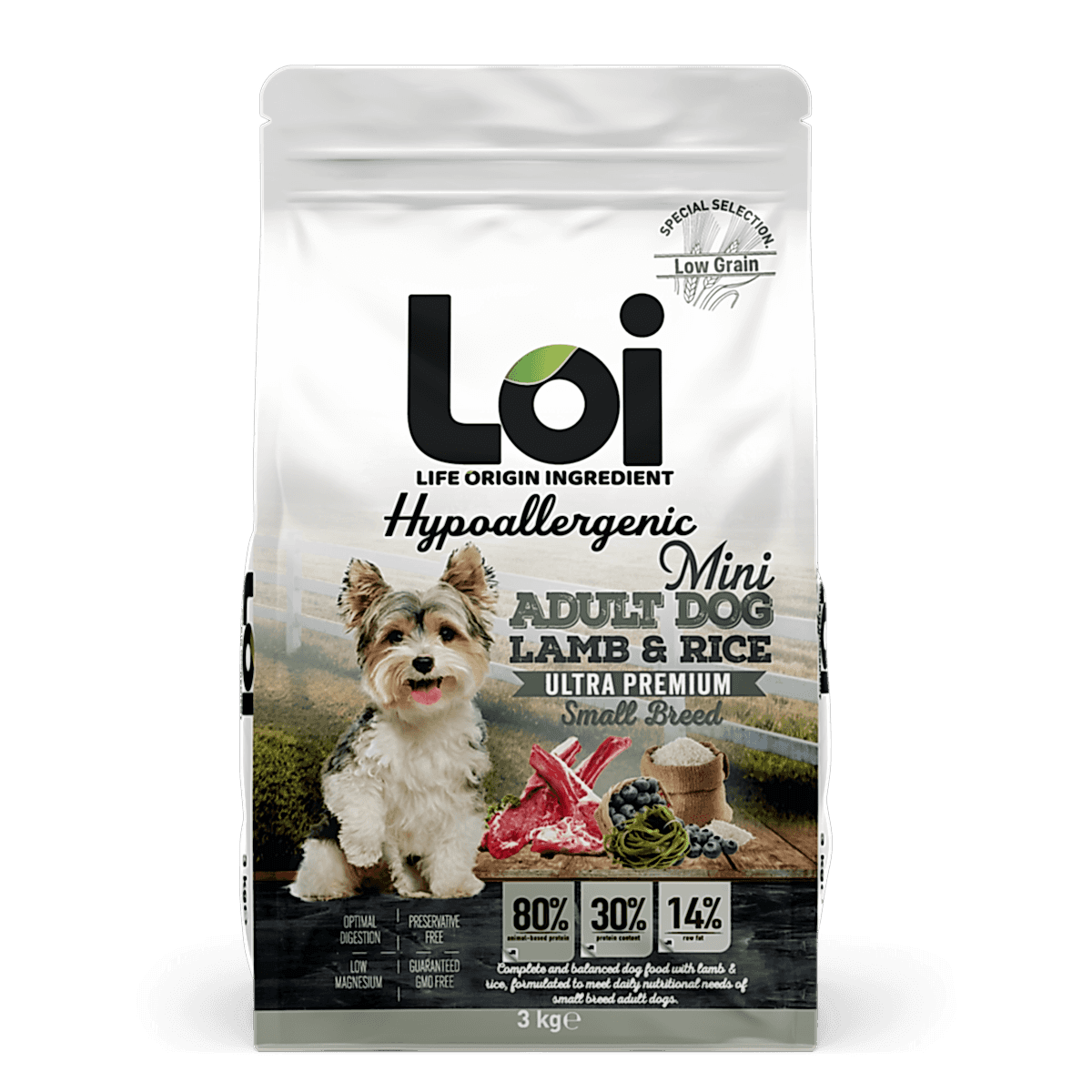 LOI MİNİ ADULT KUZU ETLİ 3 KG