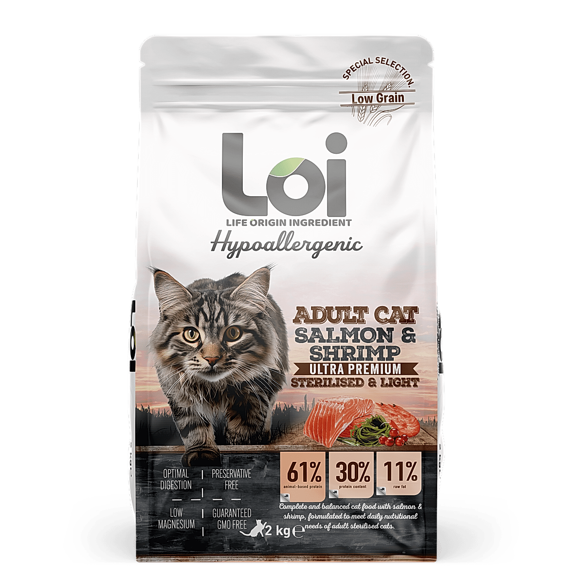 LOI STERİL SOMON VE KARİDES 2 KG 