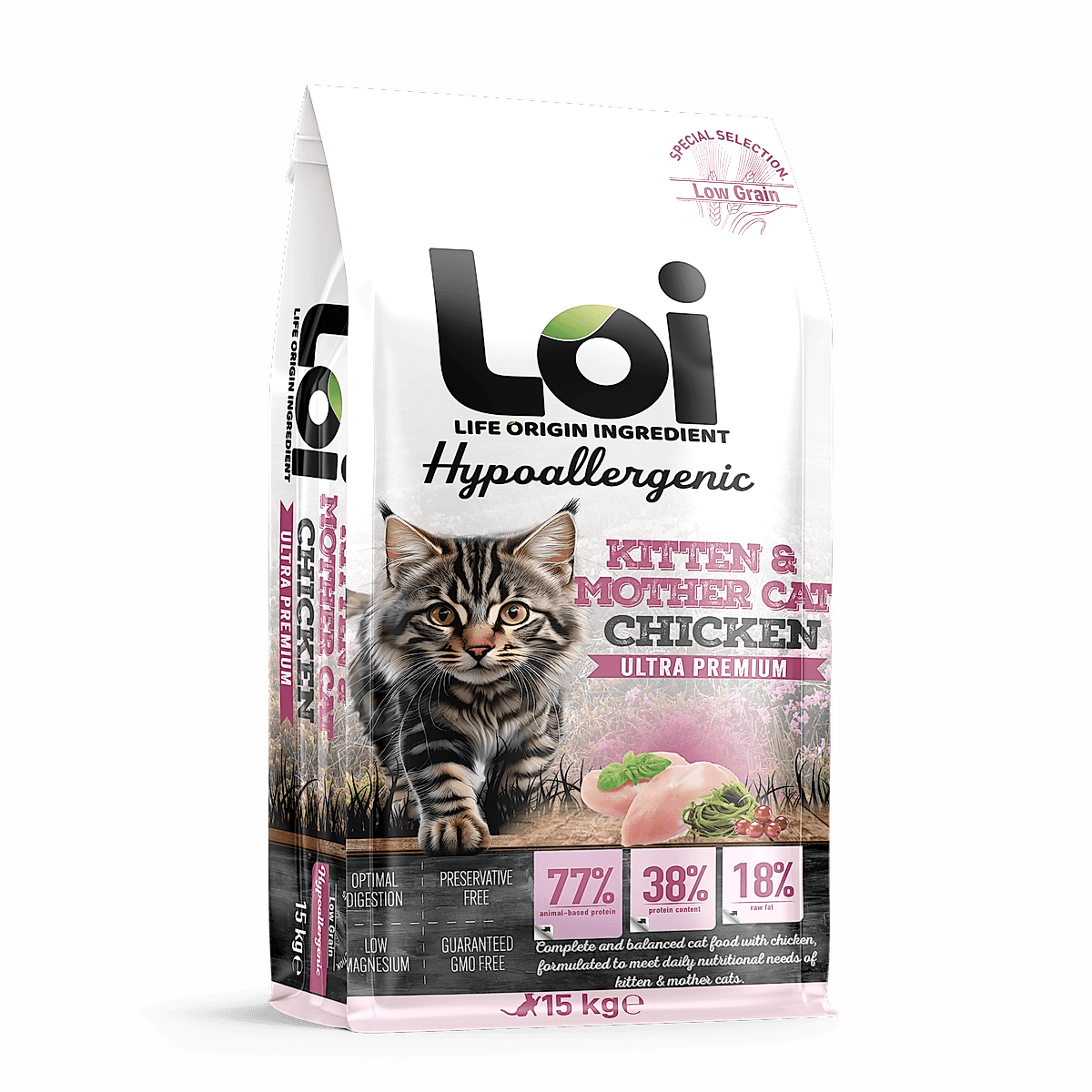 LOI YAVRU KEDİ TAVUKLU 15 KG