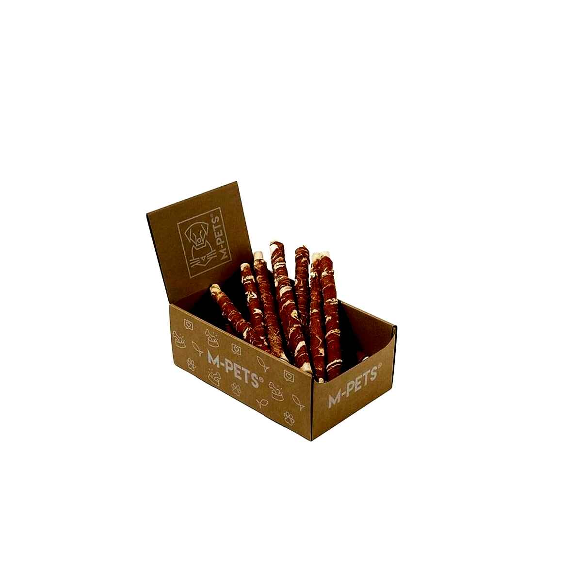  - M-PETS BITE DELIGHT SALMON WITH CODFISH WRAP 28CM KÖPEK ÖDÜL 2KG