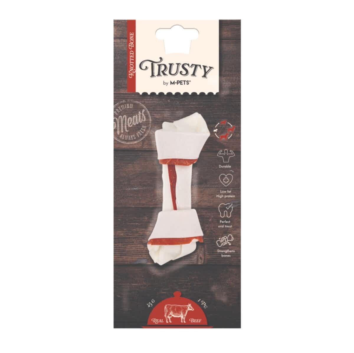  - M-PETS TRUSTY BEEF DÜĞÜMLÜ KEMİK 45GR 12,7CM