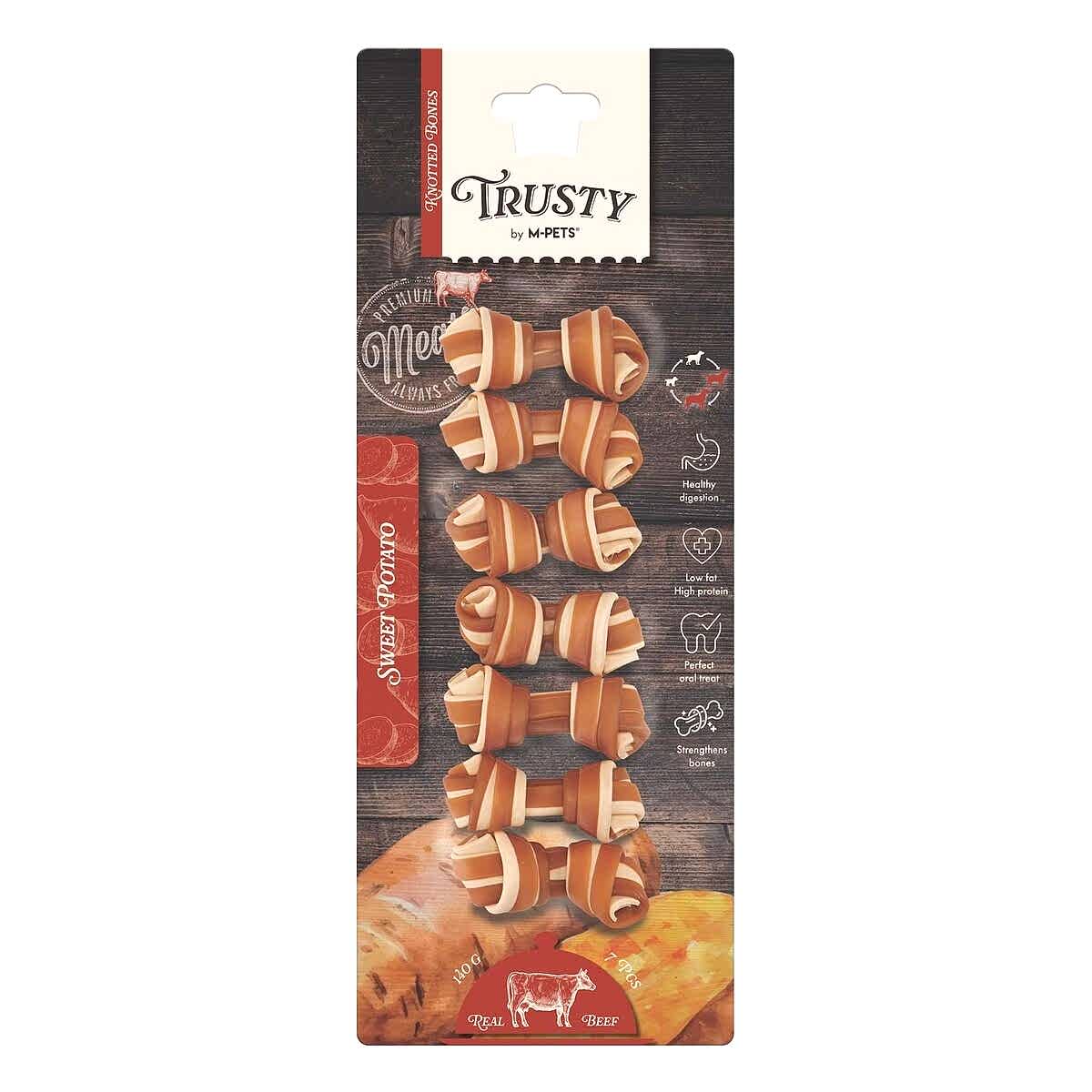  - M-PETS TRUSTY BEEF TATLI PATATESLİ ÖDÜL 7Lİ 140GR/6,4CM