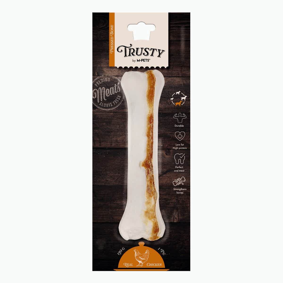  - M-PETS TRUSTY CHICKEN PRESS KEMİK 130GR/22,2CM