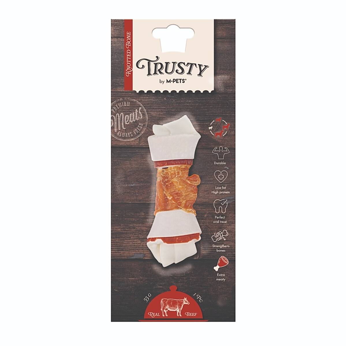  - M-PETS TRUSTY EXTRA BEEF DÜĞÜMLÜ KEMİK 55GR/12,7CM