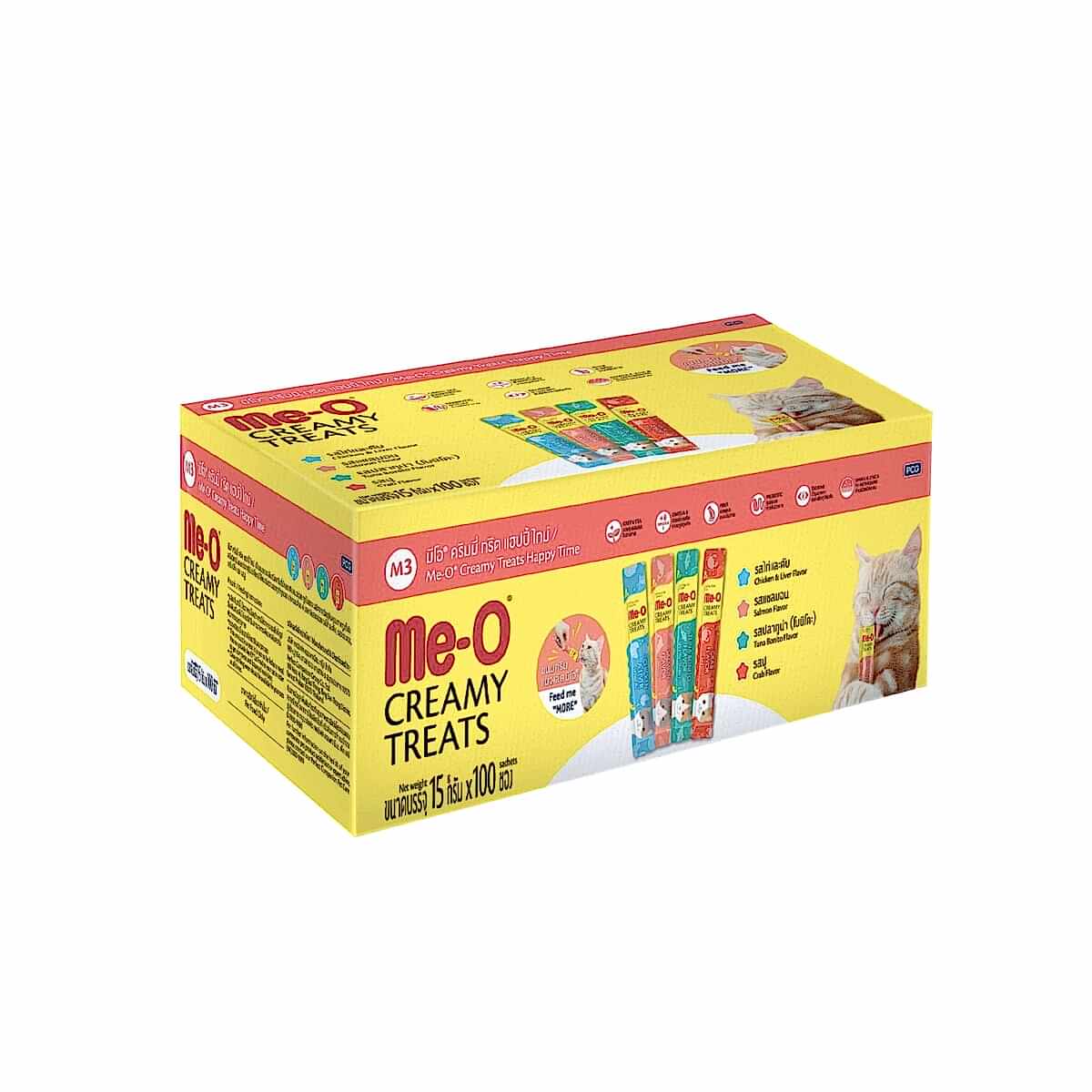  - ME-O CREAMY TREAT MUTLULUK MİX-M3 100X15GR 100'LÜ