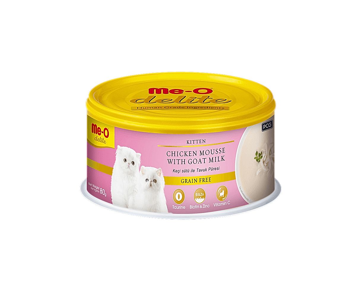  - ME-O DELITE KEÇİ SÜTÜ-TAVUK PÜRE KEDİ KON.80GR 24'LÜ