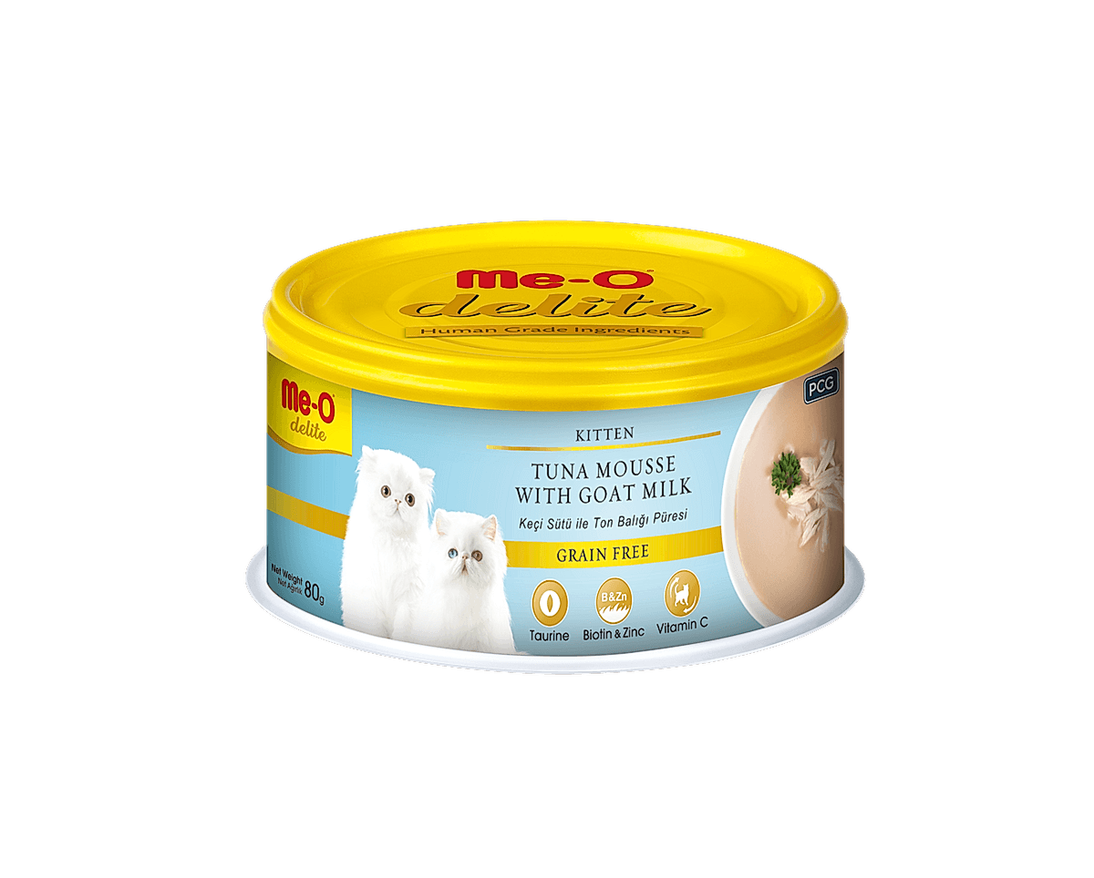  - ME-O DELITE KEÇİ SÜTÜ-TON BAL.PÜRE KEDİ KON.80GR 24'LÜ