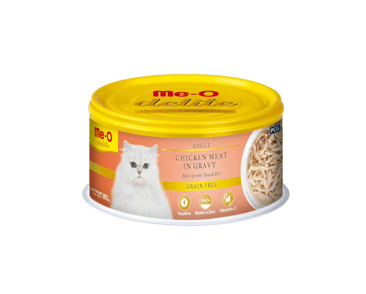  - ME-O DELITE TAVUK ETLİ KEDİ KONSERVE 80GR 24'LÜ