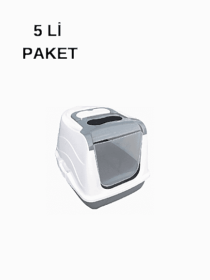 MİO WILD WORLD - MİO KAPALI KEDİ TUVALETİ 5 Lİ PAKET 36x49x39cm