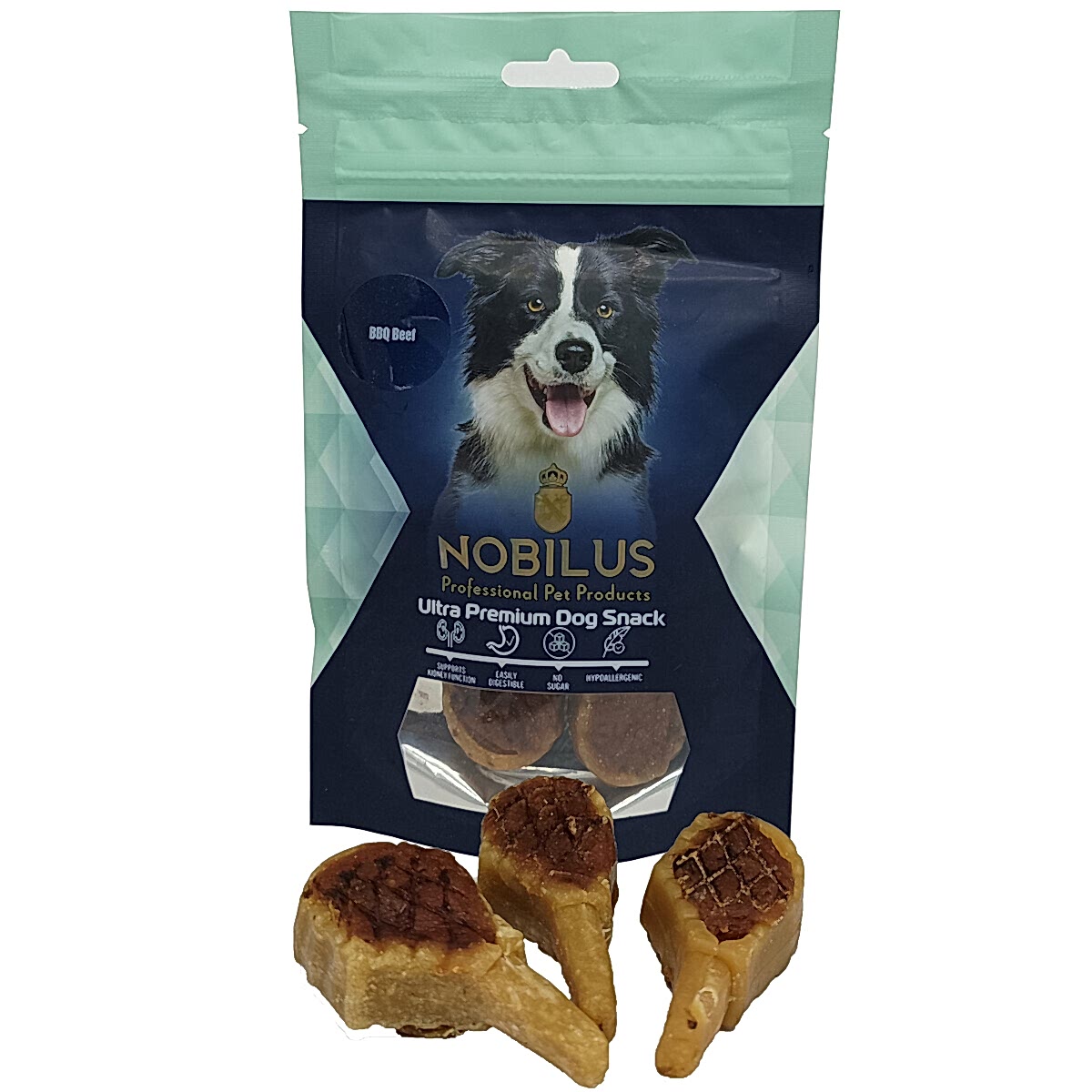  - NOBILUS BBQ BEEF DOG SNACK
