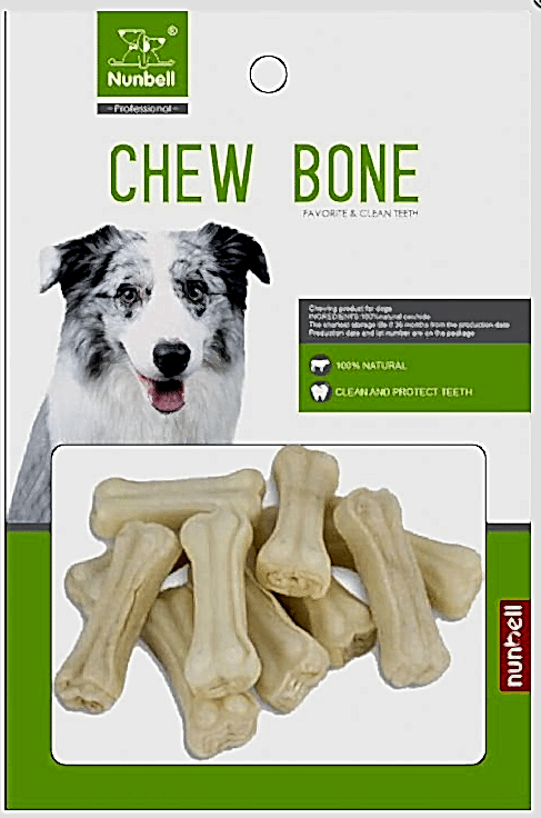  - NUNBELL BEYAZ PRES KEMİK 10CM 25-30 GR 50Lİ