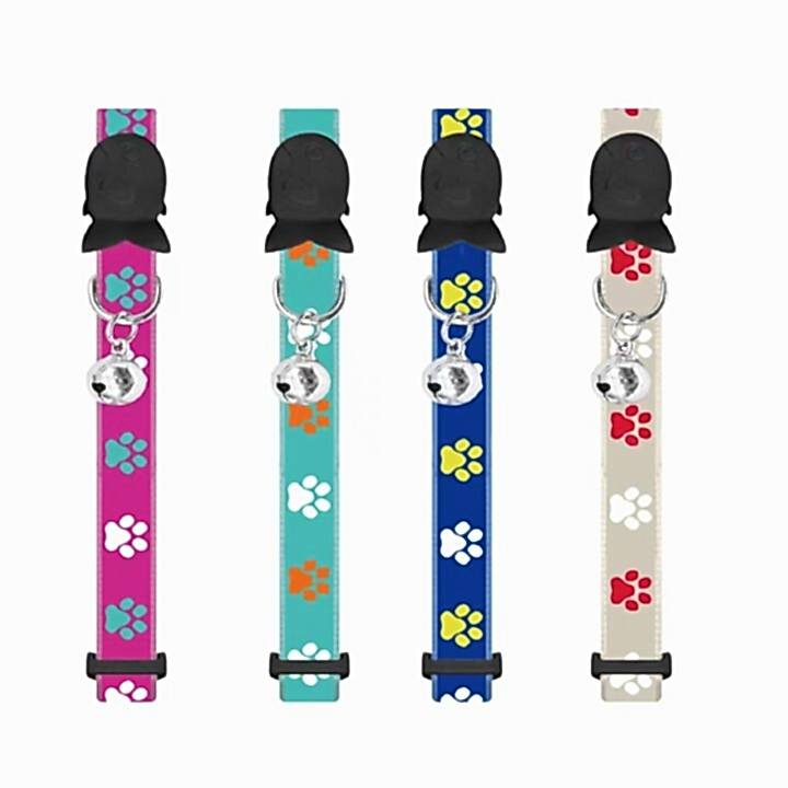  - NUNBELL KEDİ BOYUN TASMASI PATİ DESENLİ