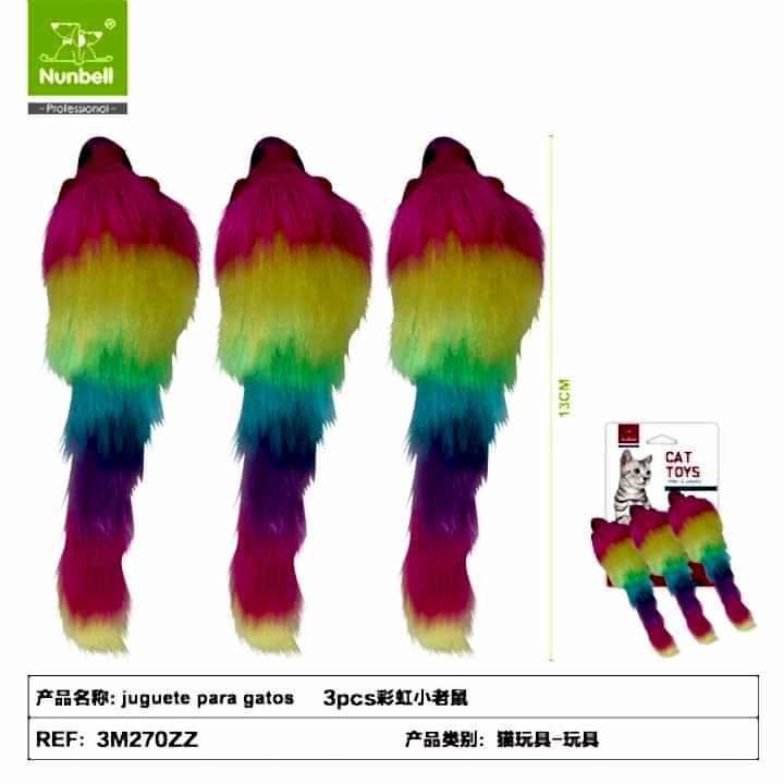  - NUNBELL KEDİ OYUNCAĞI GÖK. FARE 3'LÜ