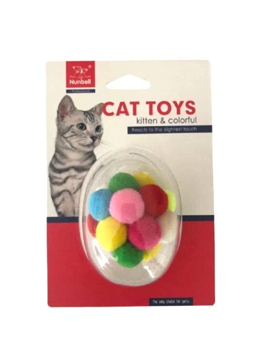 NUNBELL - NUNBELL KEDİ OYUNCAGI GÖKKUŞAGI TOP