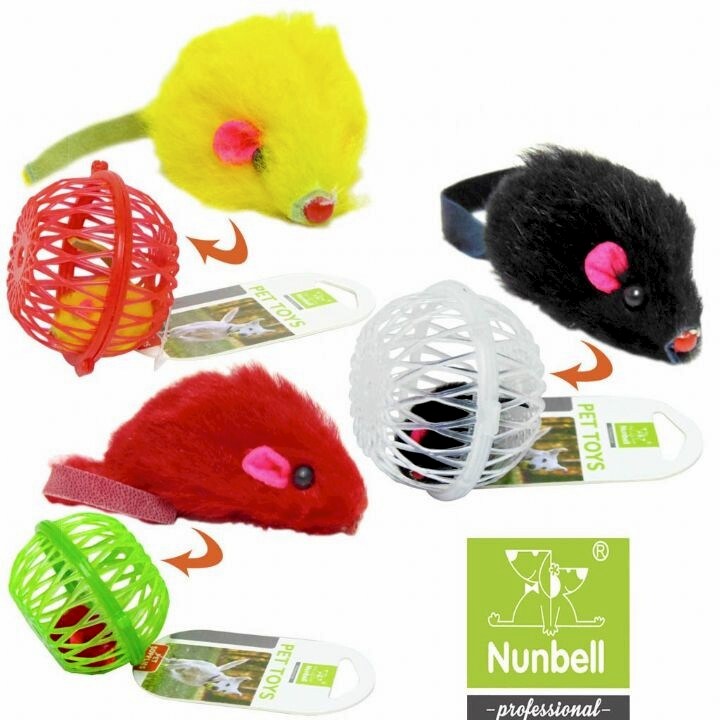 NUNBELL - NUNBELL KEDİ OYUNCAK FARELİ KAFES