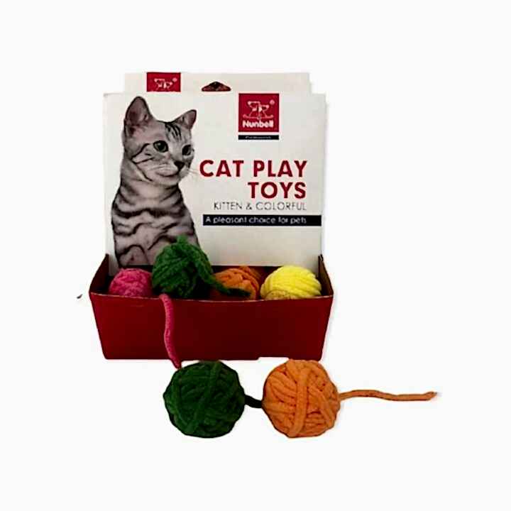 NUNBELL - NUNBELL KEDİ OYUN.KUYRUKLU TOP 36'LI