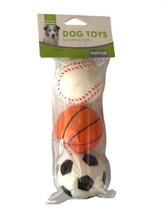NUNBELL - NUNBELL KÖPEK LATEKS OYUNCAK 3'LÜ