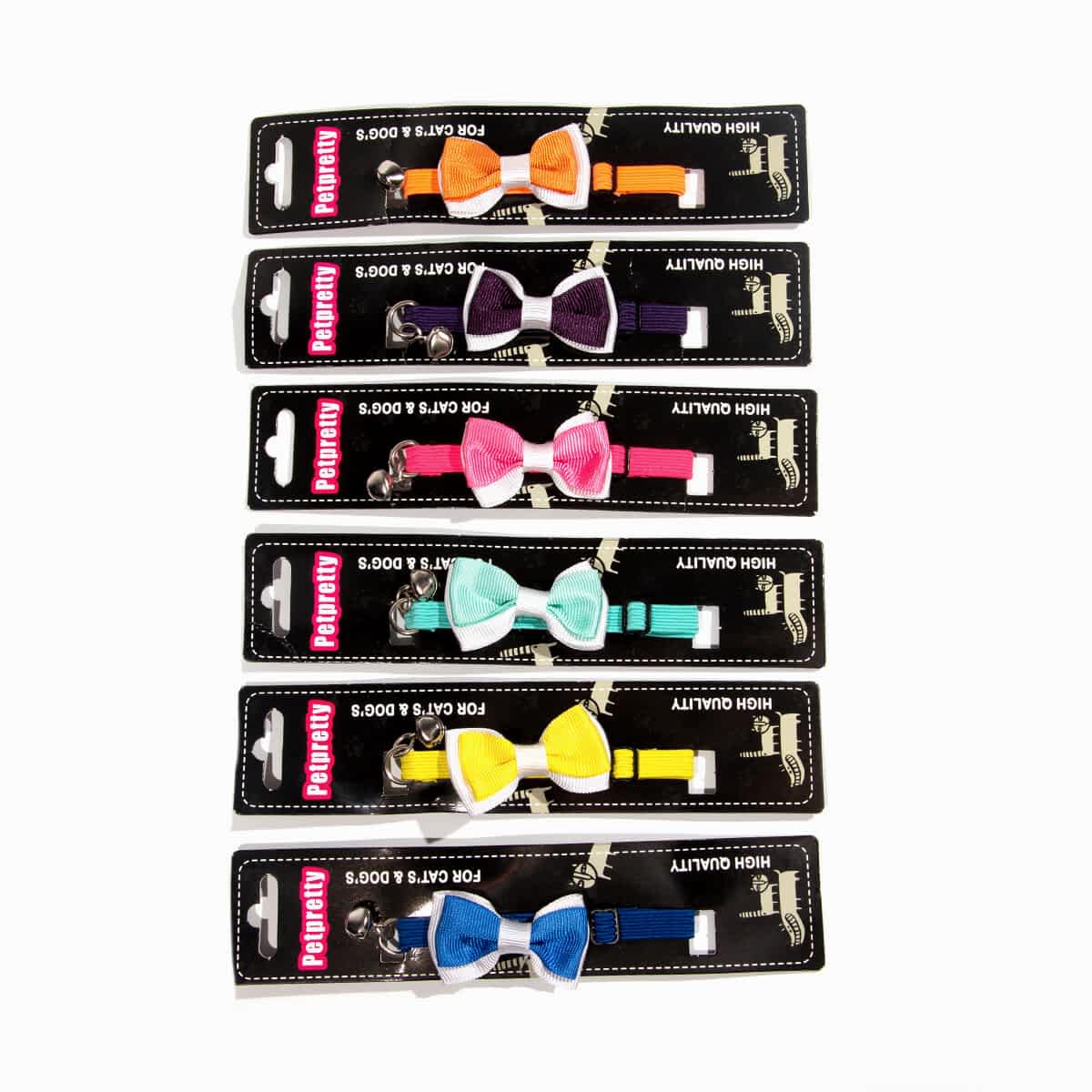 PETPRETTY - PAPYONLU KEDİ VE KÖPEK TASMASI 12 Lİ PAKET PETPRETTY