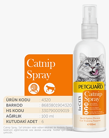  - PETGUARD CATNİP SPREY 100 ML