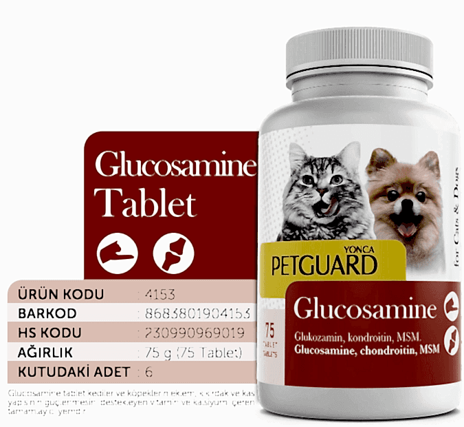  - PETGUARD GLUCOSAMİNE KEDİ KÖPEK 75 GR 75 TABLET