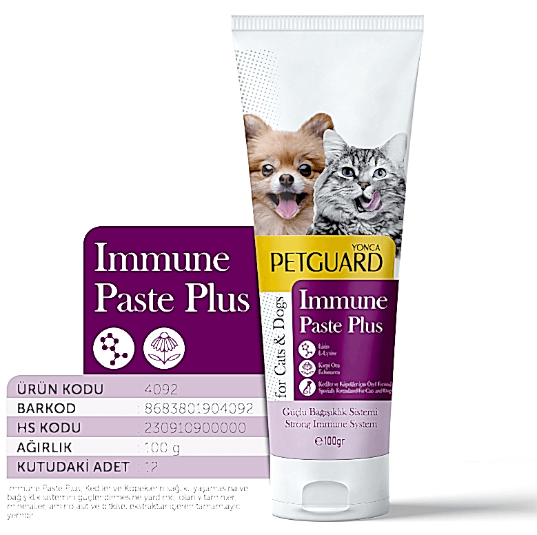  - PETGUARD IMMUNE PASTE PLUS KEDİ KÖPEK 100GR
