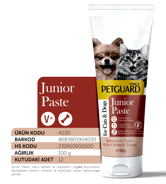  - PETGUARD JUNİOR KEDİ KÖPEK PASTE 100GR