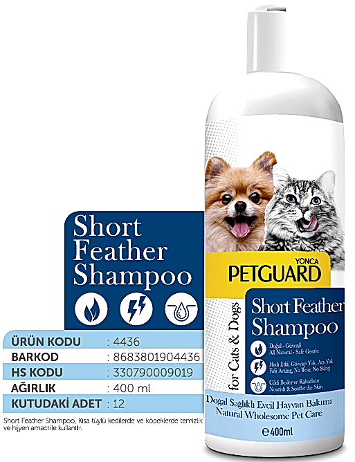  - PETGUARD KISA TÜY SIVI ŞAMPUAN KEDİ KÖPEK 400ML