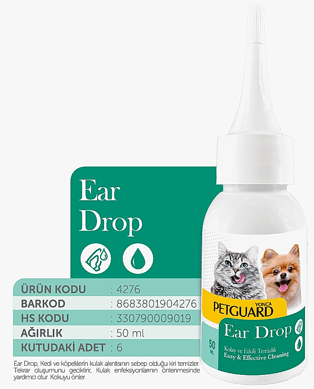  - PETGUARD KULAK DAMLA KEDİ KÖPEK 50ML