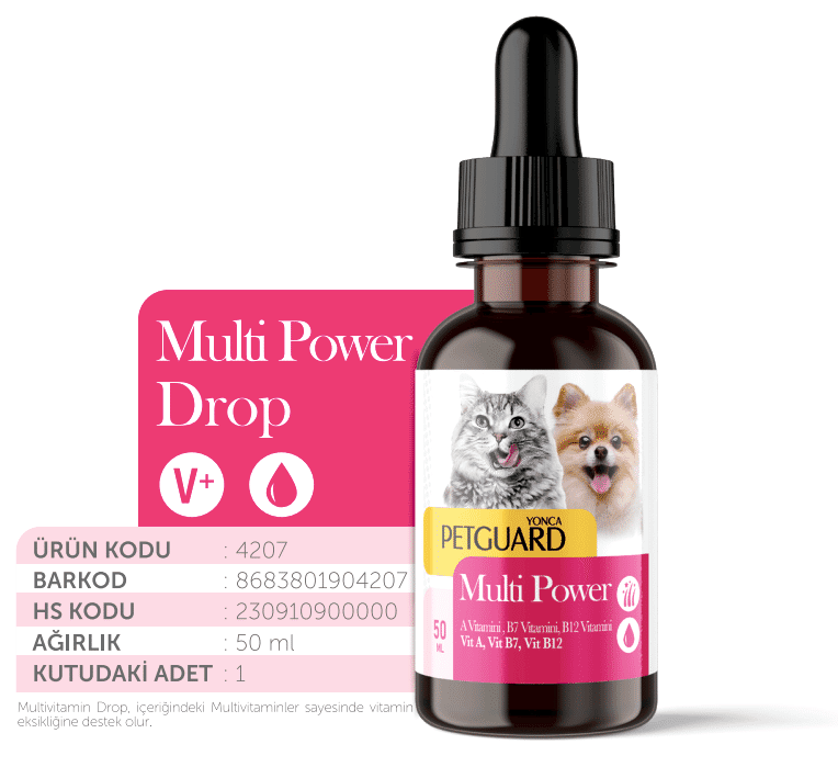  - PETGUARD MULTİ POWER DAMLA KEDİ KÖPEK 50 ML 