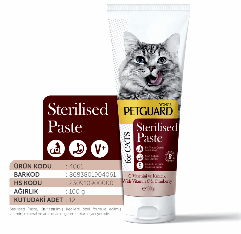  - PETGUARD STERİLİSED KEDİ PASTE 100 GR