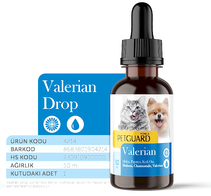  - PETGUARD VALERİAN KEDİ KÖPEK DAMLA 50 ML